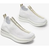 Resti Women's slip-on sports shoes with lettering in white Cerppa- Footwear | Shoptok.si