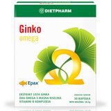 Dietpharm kompleks sa ginkgo bilobom i omega 3 masnim kiselinama ginko omega 30 kapsula Cene