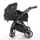 Lorelli ADRIA Kolica Black 2u1 SET: Košara + Putna Torba + Zimska Navlaka (do 15 kg) | shoptok.hr