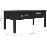  Stolić za kavu crni 100 x 50 x 45 cm drveni | shoptok.hr