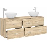  Set ormarića za kupaonicu 3 kom. Hrast sonoma 49,5 x 35 x 63 cm | shoptok.hr