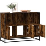 vidaXL Komoda dimljeni hrast 100x35x76 cm inženirski les Cene