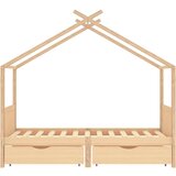 vidaXL Okvir za dječji krevet s ladicama 90 x 200 cm od borovine | shoptok.hr