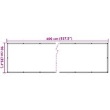 Balkonski zaslon za privatnost antracit 400 x 90 cm PVC | shoptok.hr