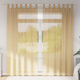 vidaXL Voile zavese z rod žepi 2 kosa peščena | Shoptok.si