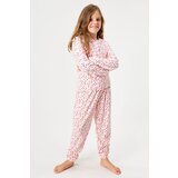 Astratex Dolga dekliška pižama iz flisa Pink Soul | Shoptok.si