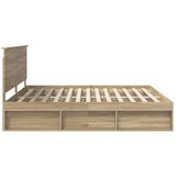  Okvir za krevet Sonoma 200 x 200 cm Čvrsto borovo drvo | shoptok.hr
