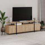 Marckeric TV omarica v hrastovem dekorju v naravni barvi 160x48 cm Hinoa – | Shoptok.si