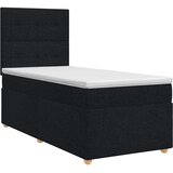  Boxspring krevet s madracem Crna 100 x 200 cm Tkanina | shoptok.hr