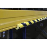 Durable Profil za zaščito vogalov, magnetni, tip C25R, profil 1 m, ŠxV 40 x 30 mm, črne / rumene barve | Shoptok.si