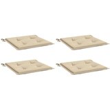  Jastuci za vrtne stolice 4 kom bež 40x40x4 cm od tkanine | Eponuda.ba