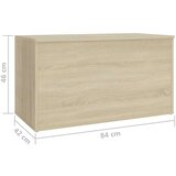 vidaXL Skrinja za shranjevanje sonoma hrast 84x42x46 cm iverna plošča | Shoptok.si