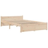  Okvir za krevet od masivnog drva 120 x 190 cm mali bračni | shoptok.hr