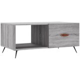 Maison Chic Klubska mizica - kavna mizica - Nizka mizica siva sonoma 90x50x40 cm inženirski les, (21752463) Cene