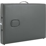 MASAŽNI STOL s 3 zone i aluminijskim okvirom antracit 186x68 cm | Eponuda.ba