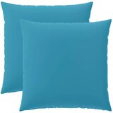  Jastuk s jastukom HEERLEN 2 kom. Svjetloplava Poliester - Svjetloplava 70 x 70 cm 2 | shoptok.hr