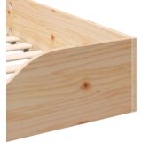  Krevet s daskama Smeđa 90 x 210 cm Čvrsta borova drva | shoptok.hr
