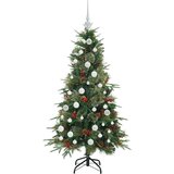 vidaXL Umetno Zložljivo Božično Drevo Zelena 150 cm PE in PVC | Shoptok.si