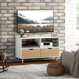  TV ormarić TV komoda s ladicama otvorene police drvo 99 x 39 x 58 cm bijela | shoptok.hr