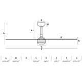 Faro 33816-20 - LED plafonski ventilator PUNT LED/18W/230V Wi-Fi bež/bela + daljinski upravljač | Eponuda.com