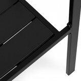Multi Garden Set od 2 vrtne stolice za terasu ili balkon, čelik i HDPE, crne | shoptok.hr