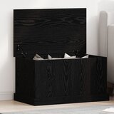 vidaXL Skladiščna škatla Črn hrast Les 70 x 40 x 38 cm Cene