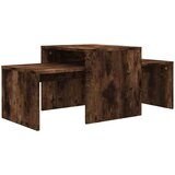 Maison Chic Komplet klubskih mizic - Kavne mizice - Nizka mizica dimljeni hrast 100x48x40 cm konstr. les, (21752114) Cene