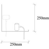 Opviq zidna lampa tokyo 500 r white
