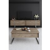 Hanah home set za dnevnu sobu luxe walnut silver | ePonuda.com