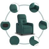  Naslonjač na podizanje od tkanine tamnozeleni | shoptok.hr