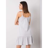 RUE PARIS Dress-RV-SK-5635.43P-white-gray | shoptok.hr