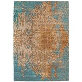 Kayoom PREPROGA Primavera 725 Sand / Blau 80/150 cm tkano modra | Shoptok.si