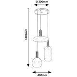 Rabalux visilica E27 3x60W sinopia 1916940 | ePonuda.com