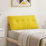  Jastuk za leđa Svijetlo žuta 100 x 19 x 50 cm tkanina | shoptok.hr