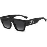 Dsquared2 ICON0031/S 807/9O ONE SIZE (55) Črna/Siva Cene