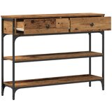  Konferencijski stol stari drvo 100x25x75 cm inženjerska drva i čelik | shoptok.hr