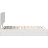 Krevet s od storage Bijelo 140 x 190 cm Konstruirano drvo | shoptok.hr