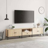 TV ormarić s ladicom boja hrasta 200x25x44 cm konstruirano drvo | shoptok.hr