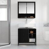  Set namještaja za kupaonicu 2 kom. Crni hrast Konstruirano drvo | shoptok.hr