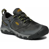 Keen Trekking čevlji Ridge Flex Wp 1026615 Steel Grey/Yellow