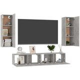  4-dijelni set TV ormarića siva boja betona od iverice | shoptok.hr
