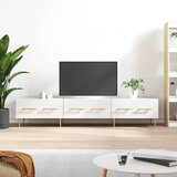 The Living Store TV omarica visok sijaj bela 150x36x30 cm inženirski les - TV Omarica, (21624936) | Shoptok.si