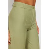 Trendyol Zelene pantalone sa visokim strukom krema | ePonuda.com