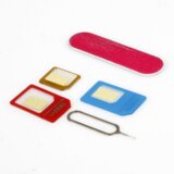  SIM ADAPTERJI Nano SIM, micro SIM, SIM, odpiralo in brusilna palčka 5v1 Cene