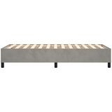  Okvir za krevet s oprugom svjetlosivi 100x200 cm baršunasti | Shoptok.si