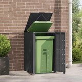  Spremnik za kantu za jednu kantu na kotačiće antracit boje 69x79x117 cm čelik | Eponuda.com