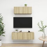 vidaXL 2-dijelni set TV ormarića boja hrasta sonome od iverice Cijene