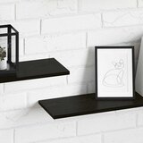Police za knjige 4 pcs Crna 100 x 20 x 1,5 cm Konstruirano drvo | Eponuda.ba