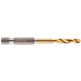Milwaukee udarne burgije za metal tin hex 4.5mm 1/4