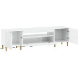  LED TV kabinet Bijela visokog sjaja Konstruirano drvo | shoptok.hr